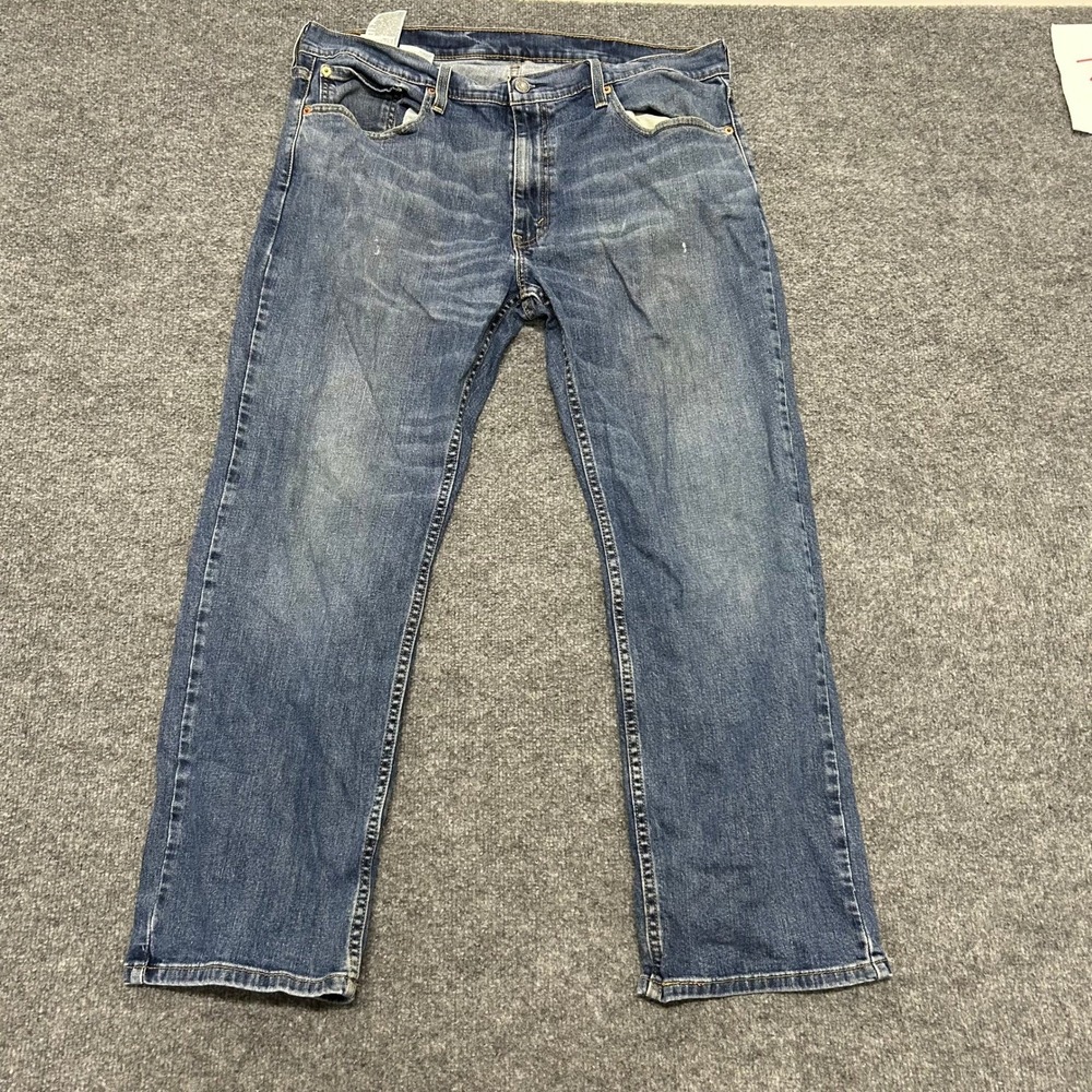 Levi's Jeans Mens Size 38x30 Blue 559 Relaxed Straight Leg Denim Casual Stains